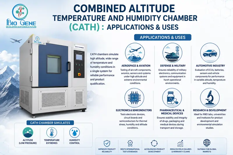 Combined Altitude Temperature and Humidity Chamber (CATH) : Applications & Uses